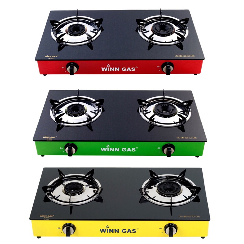 WINN Kompor Gas 2 Tungku Kaca W-388