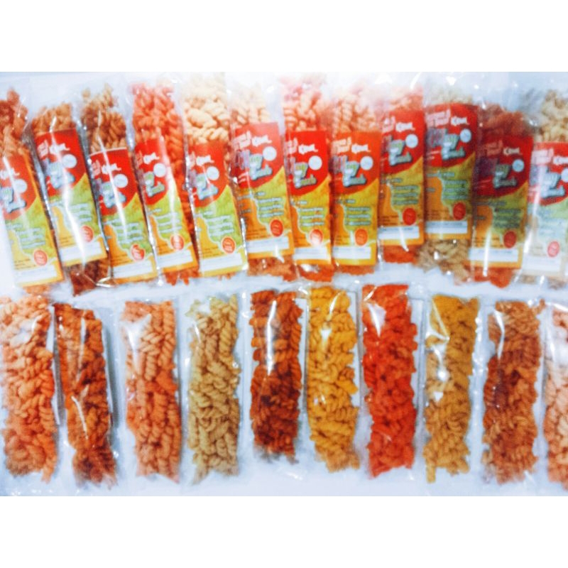 

MAKARONI PAKET USAHA 100 BUNGKUS MURAH MIX RASA 9 VARIAN RASA MAY SNACK.