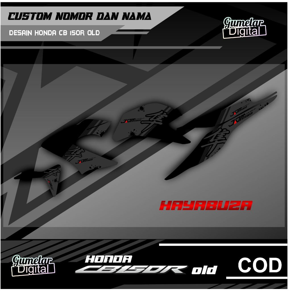 STRIPPING SIMPEL HONDA CB 150R OLD HAYABUSA SUDAH DI CUTTING TINGGAL TEMPEL