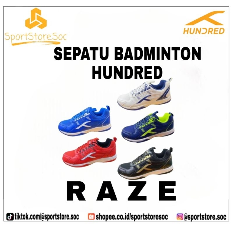 SEPATU BADMINTON HUNDRED RAZE