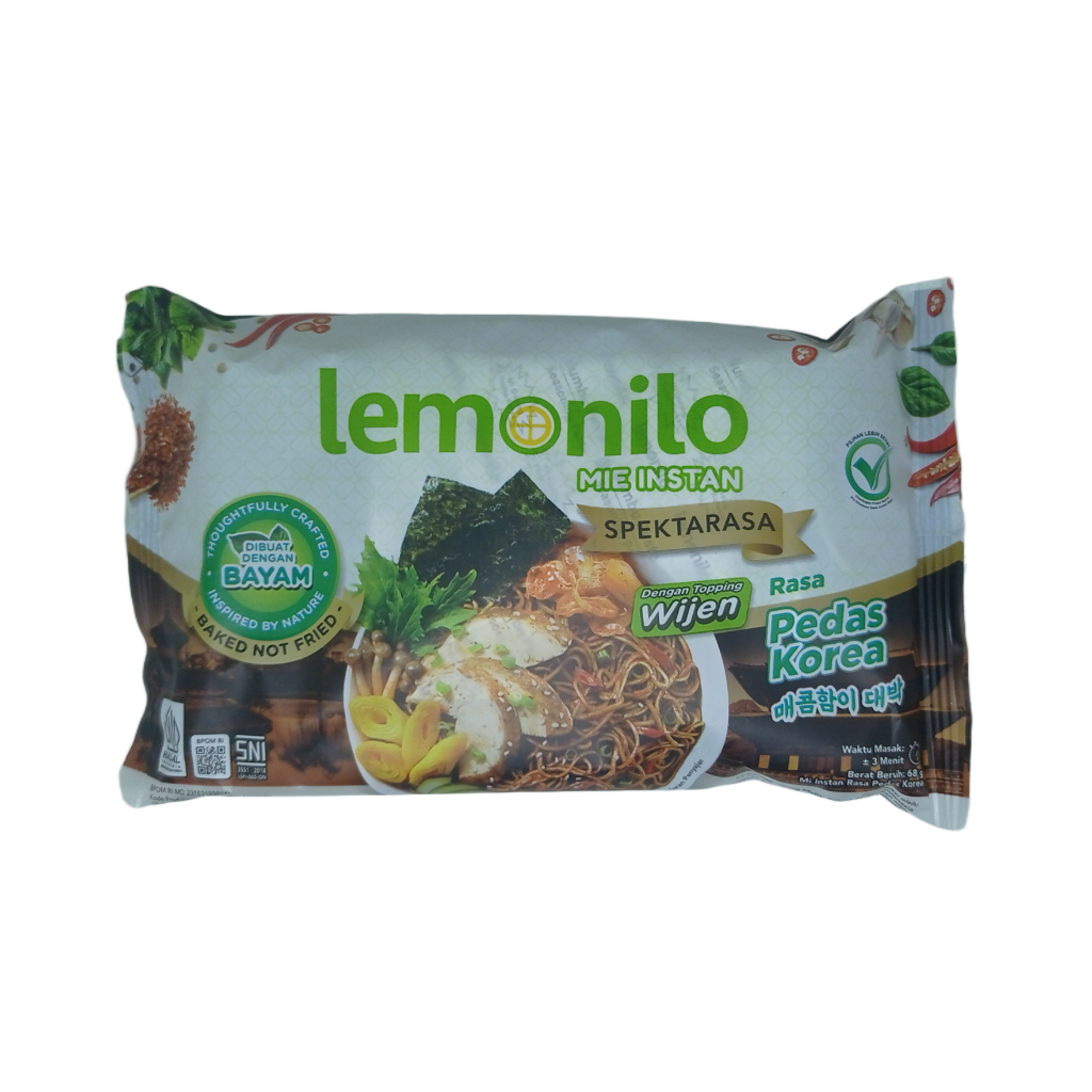 

Lemonilo Mie Instan Rasa Pedas Korea netto 68 gr