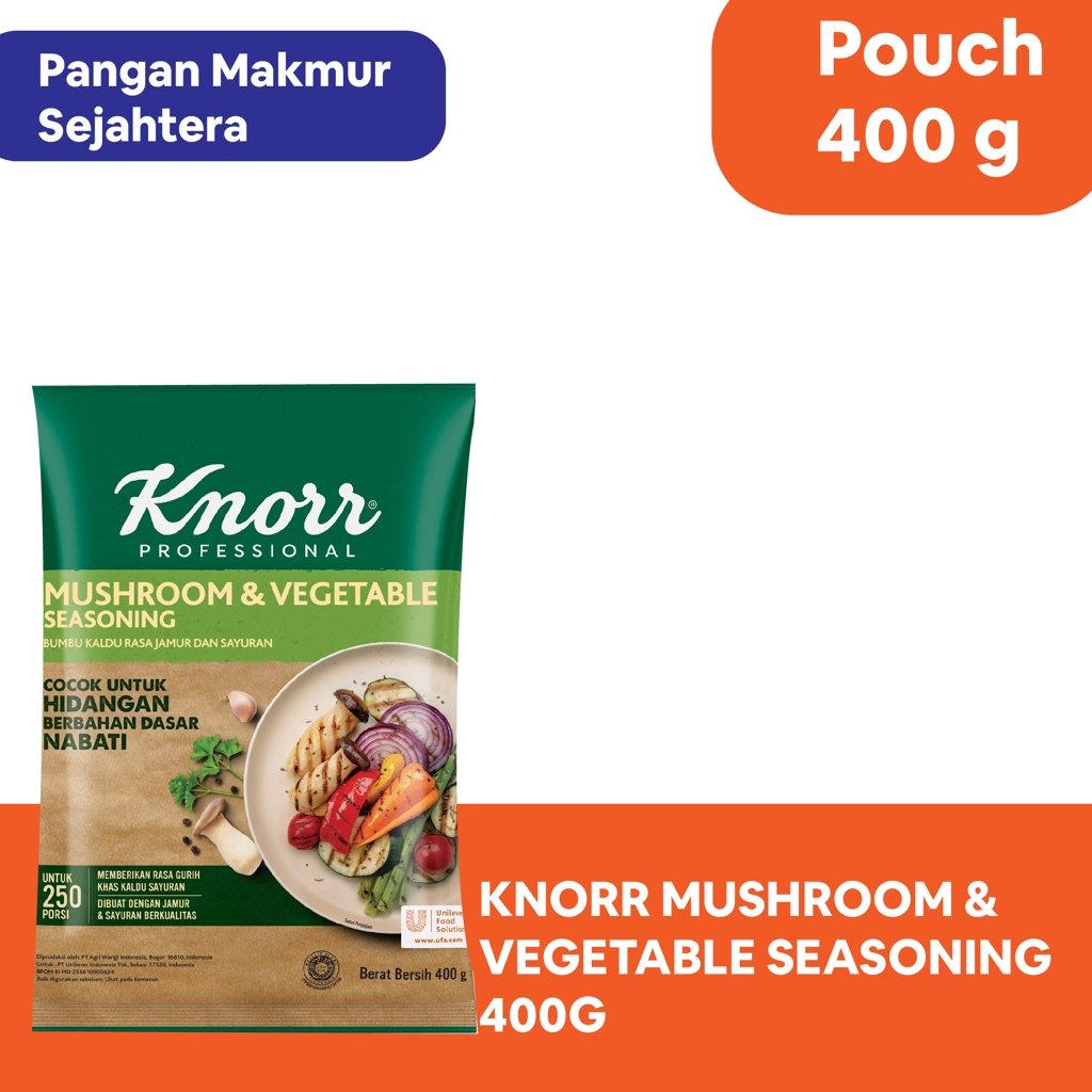 

KNORR - BUMBU PENYEDAP KALDU JAMUR DAN SAYURAN / MUSHROOM & VEGETABLE SEASONING 400Gr