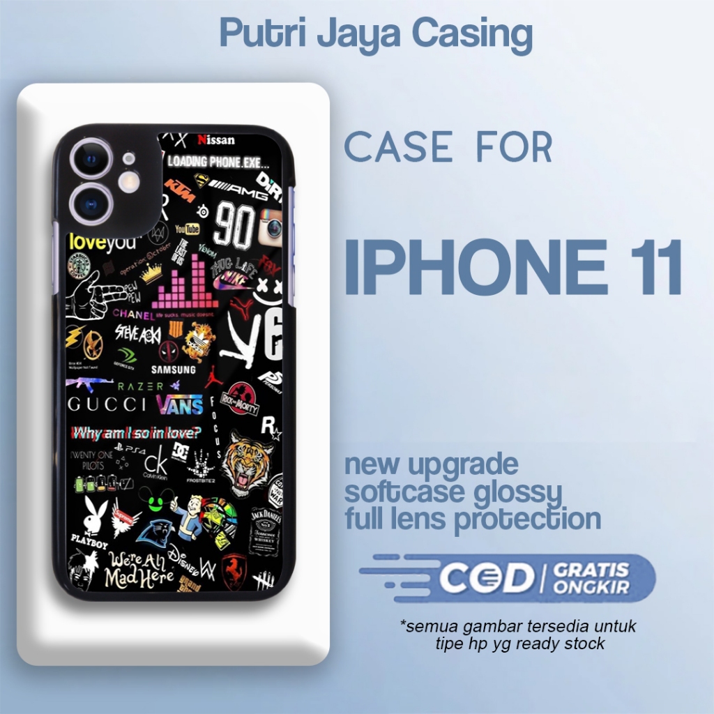 case iphone 11 terbaru aesthetic black hitam art estetik lucu keren cute unik cewek cowok bahan prem