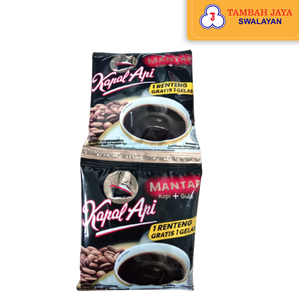 

Kopi Kapal Api Mantap Kopi+Gula Renceng