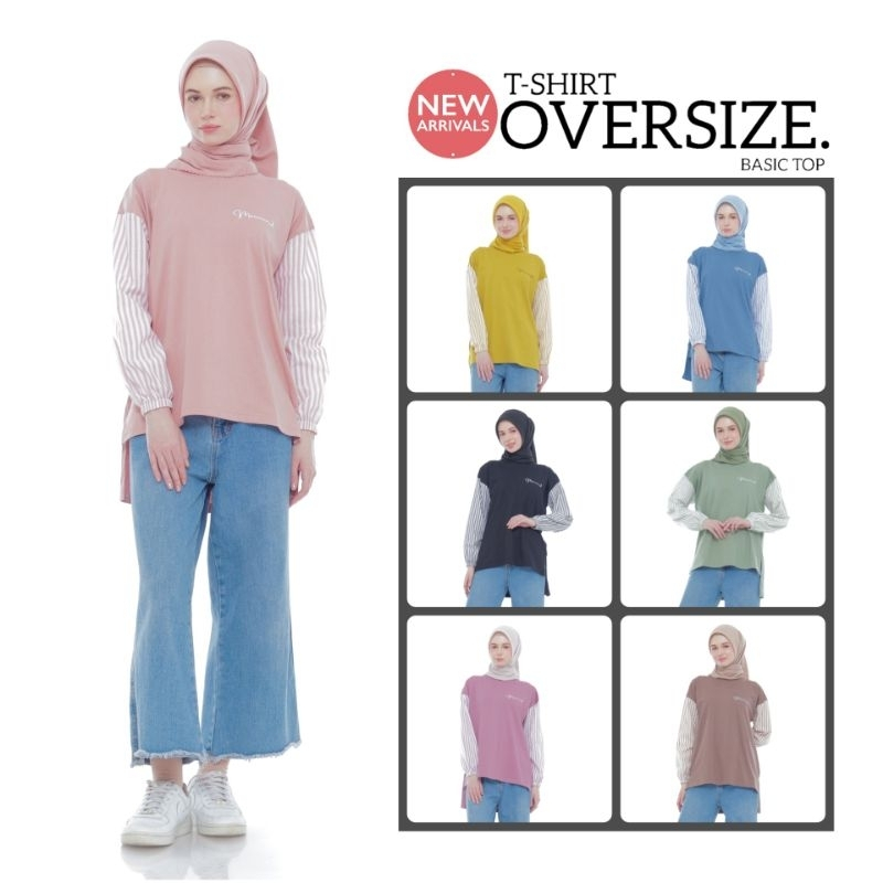 Baju Atasan Wanita Muslim DAISY BLOUSE OVERSIZE By Mareema