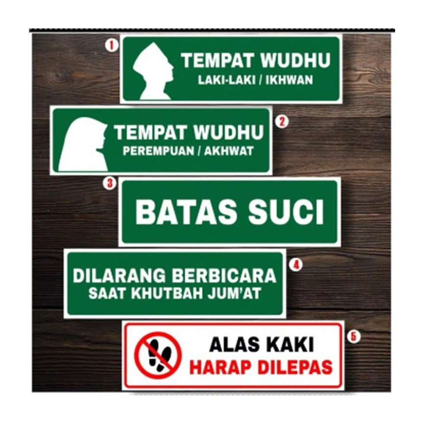 

Jual stiker untuk TEMPAT WUDHU PRIA WANITA BATAS SUCI MUSHOLA. - GAMBAR 1