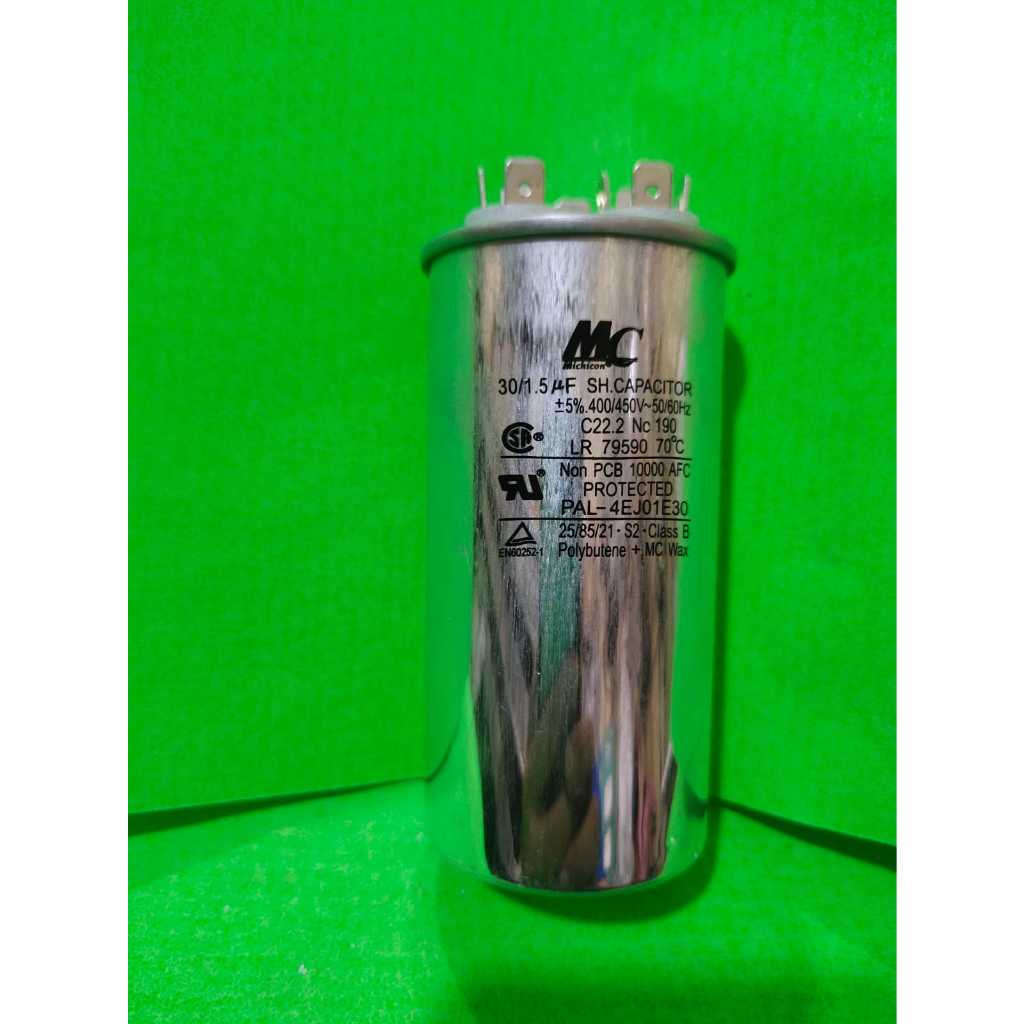 Kapasitor MC ukuran 30+1,5 / Kapasitor Merk MC