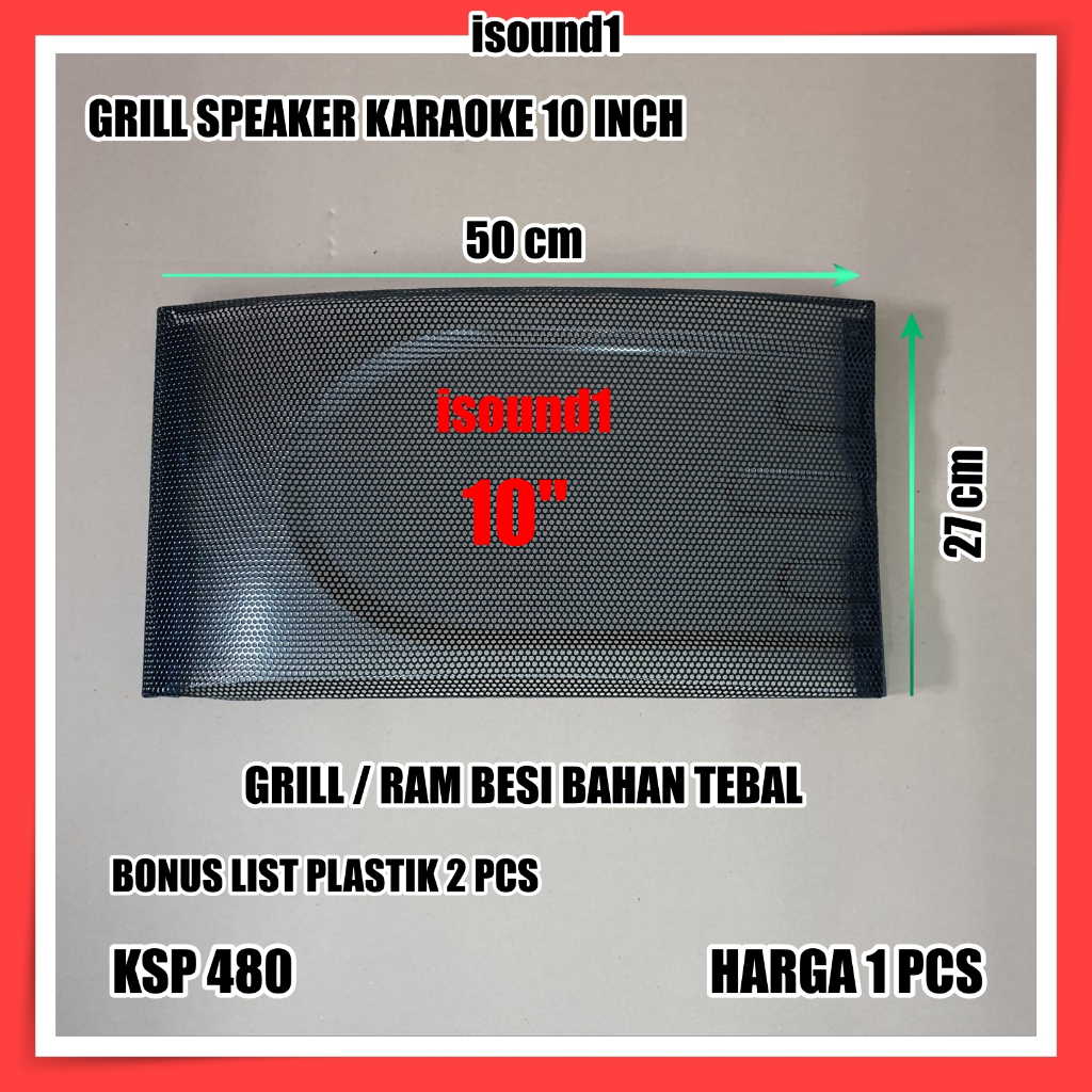 GRILL RAM BOX SPEAKER KARAOKE 10 INCH RAM BESI TEBAL IMPORT