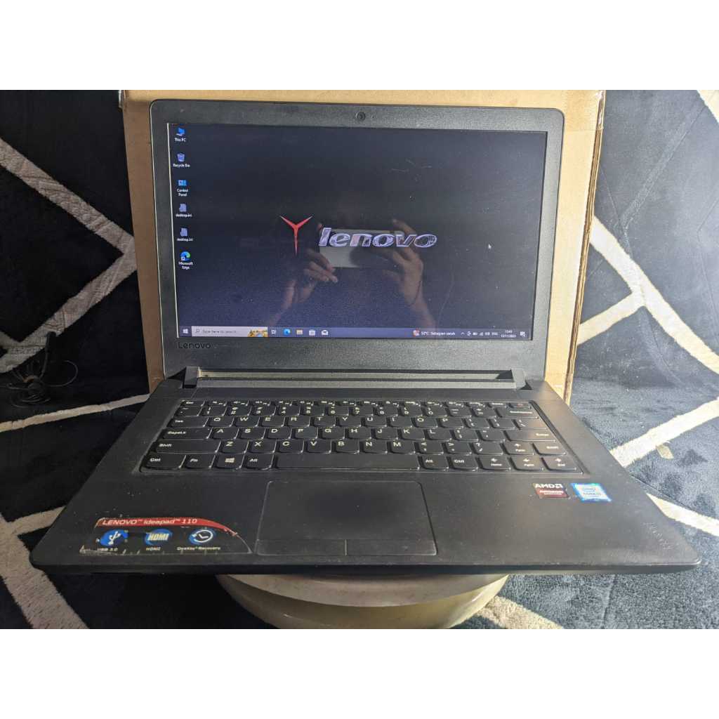 Laptop Gaming Desain Lenovo Ideapad 110 i3 6100u Radeon 2GB SSD Murah Mulus