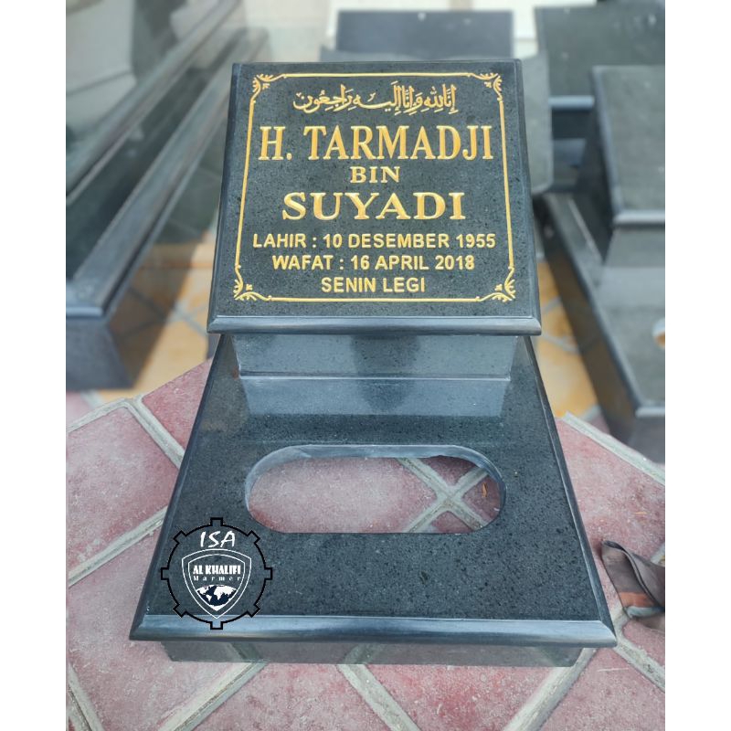NISAN MAKAM GRANIT ANDESIT ASLI (35X50) DAN (40X60)/NISAN MAKAM MARMER/MAESAN BATU GRANIT ANDESIT AS