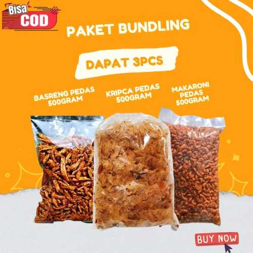 

[FLASH SALE] PAKET BUNDLING 3PCS BASRENG PEDAS DAUN JERUK/MAKARONI KRIUK PEDAS/KRIPIK KACA PEDAS/KRIPCA PEDAS DAUN JERUK/MAKARONI KRIUK DAUN JERUK/MAKANAN RINGAN/CEMILAN TERMURAH