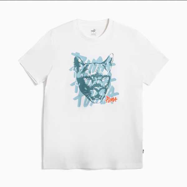 Baju Pria PM Graphic Cat Tee 681715 02