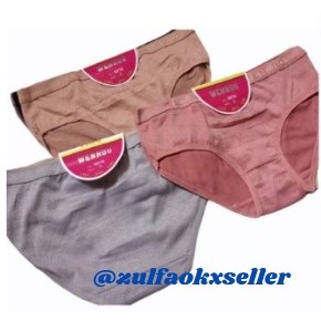 Obral Lusinan 12 PCS Celana Dalam Wanita Wenrou Polos