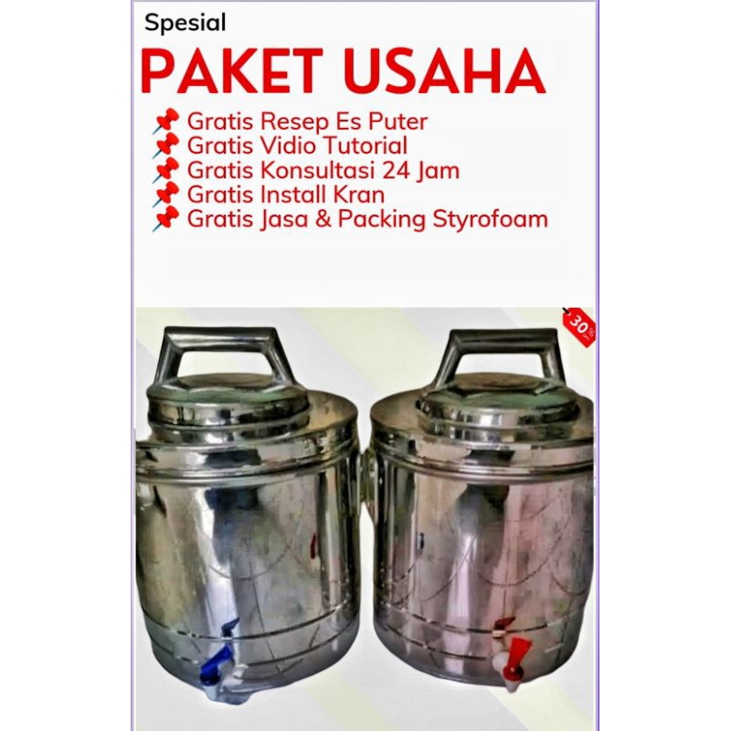 TABUNG ES PUTER 3 LITER LENGKAP