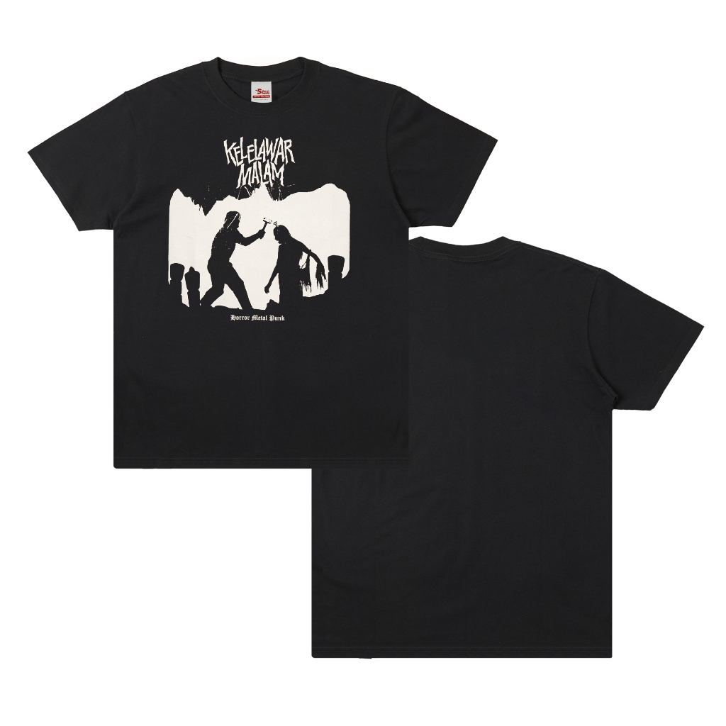 HOT Kelelawar Malam - Horror Metal Punk T-shirt - Black