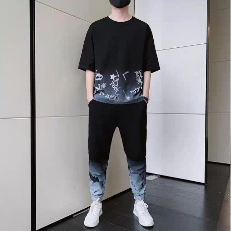 STELAN OVERSIZE ROCK STAR SET BAJU DAN CELANA JOGGER UNISEX