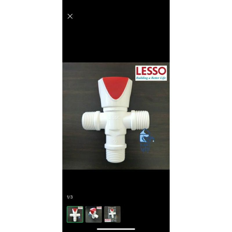 kran tee shower pvc 1/2