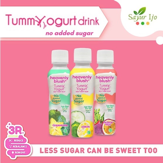 

Heavenly Blush Tummyogurt Lemon Lime Cucumber 180 ML Olahan Susu Segar