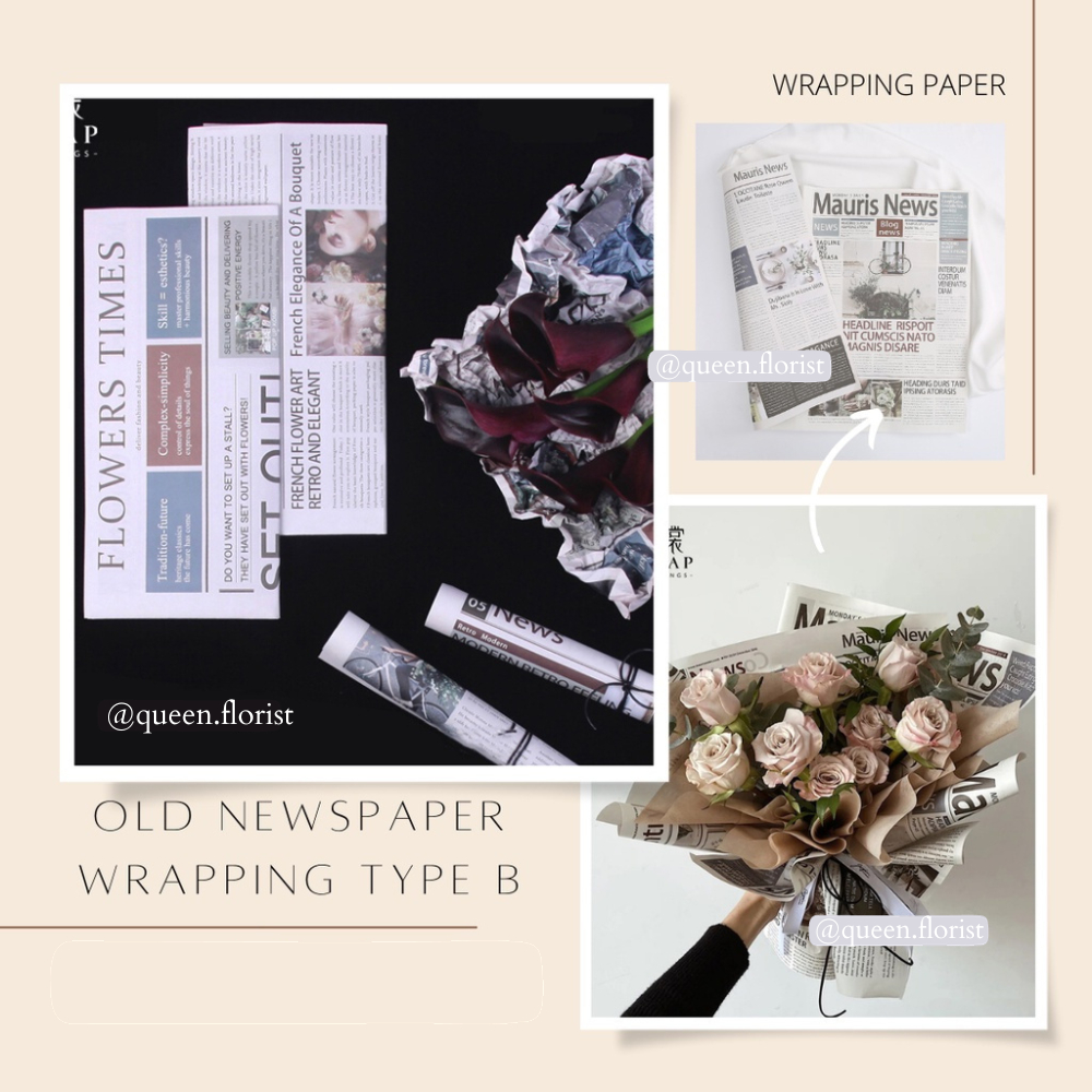 

ECER FLOWER WRAPPING OLD NEWSPAPER CRAFT KRAFT kertas kado motif vintage magazine KORAN korea bunga flower Kertas Poster / Props Foto Kinfolk Cover Magazine MAJALAH Fotografi PHOTOGRAPHY AESTHETIC MAGAZINE PEMBUNGKUS BUKET BOUQUET FLOWER WRAP