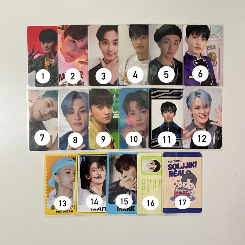 NCT Mark Photocard PC POB Mecima Favorite NCIT NCT Home Binder TC Trading Card Candy We Go Up WGU SG