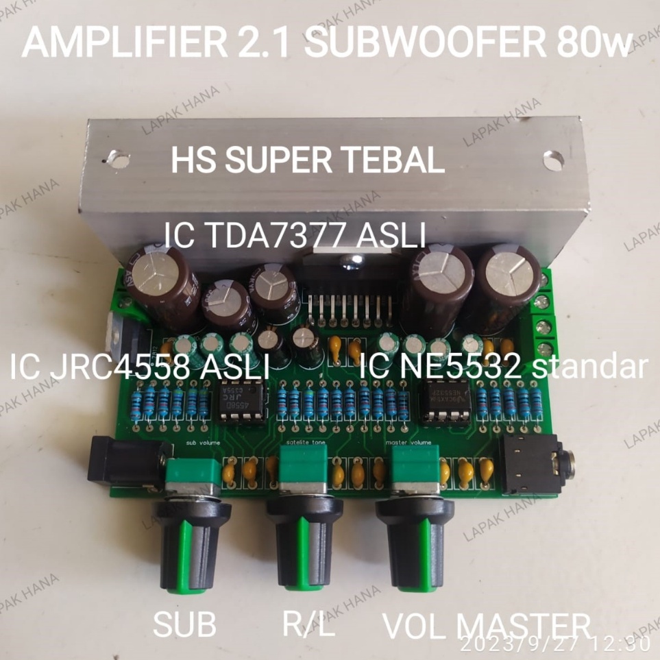➻SzQ power amplifier 2.1 subwoofer TDA7377 asli kit home theater kit speaker aktif low noise ic ne5532 dan jrc4558d asli amplifier tda7377 ❉ ★★★