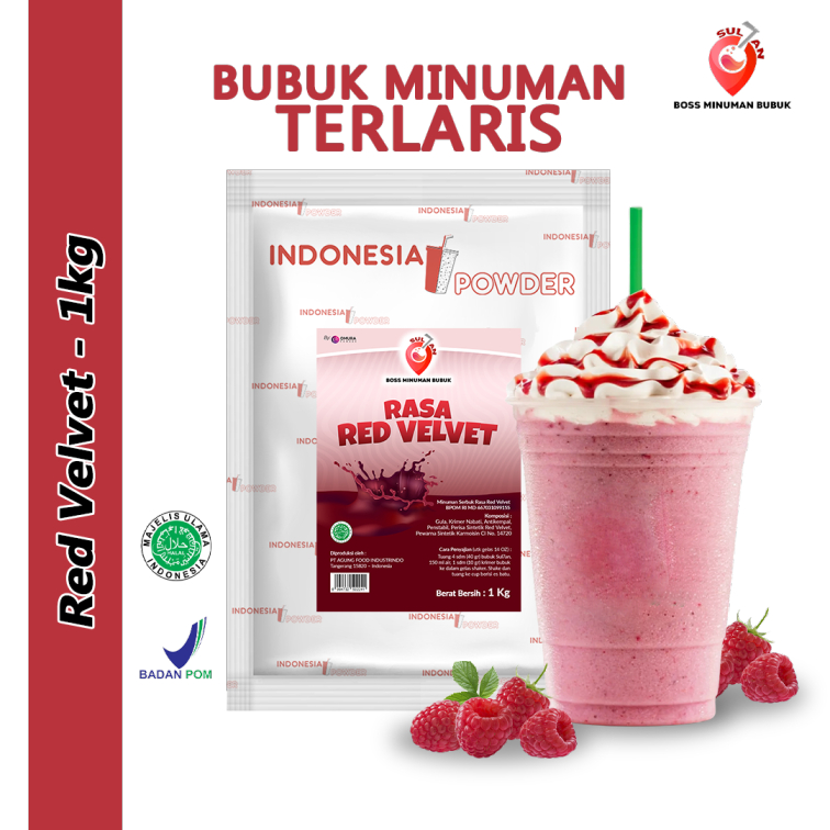 

SULTAN Bubuk Minuman Mix Rasa Red Velvet Instant Powder Drink 1 Kg Omura Powder