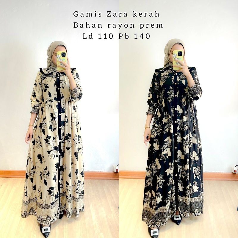 gamis kerah Zara - ls