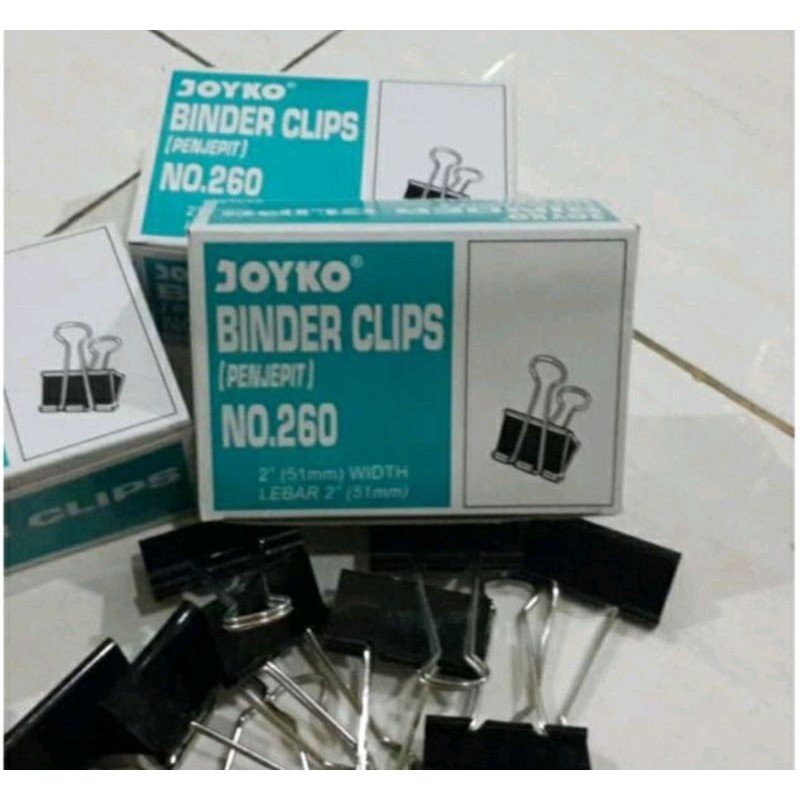 

binder clip 260 joyko/ penjepit/ clip kertas merk joyko