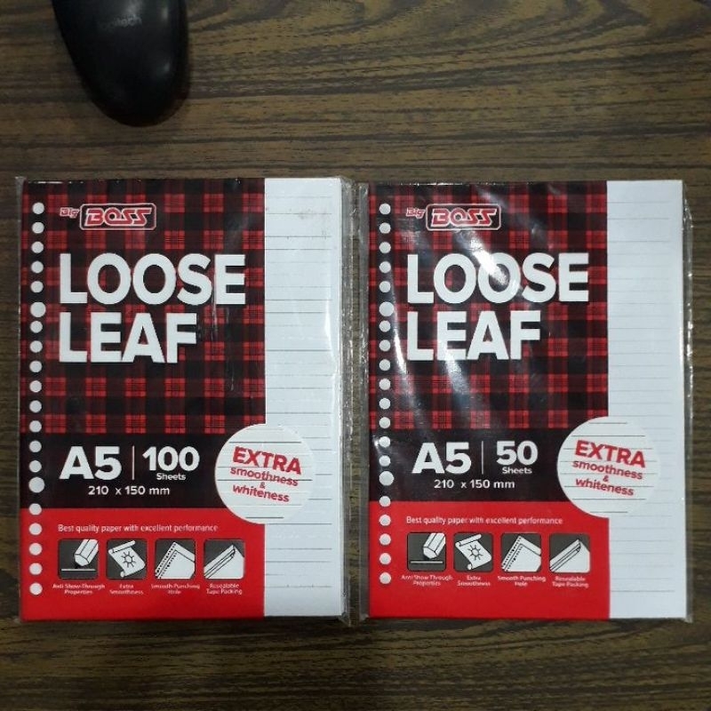 

LOOSE LEAF A5 GARIS (PUTIH) : BIG BOSS