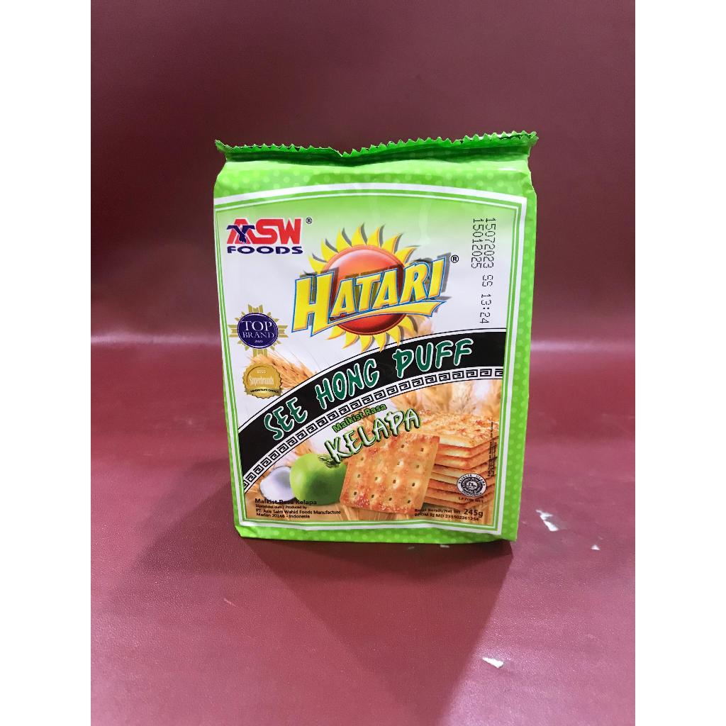 

Hatari Malkist See Hong Puff Kelapa 245G - Biskuit Crackers Roti Kering Hatari