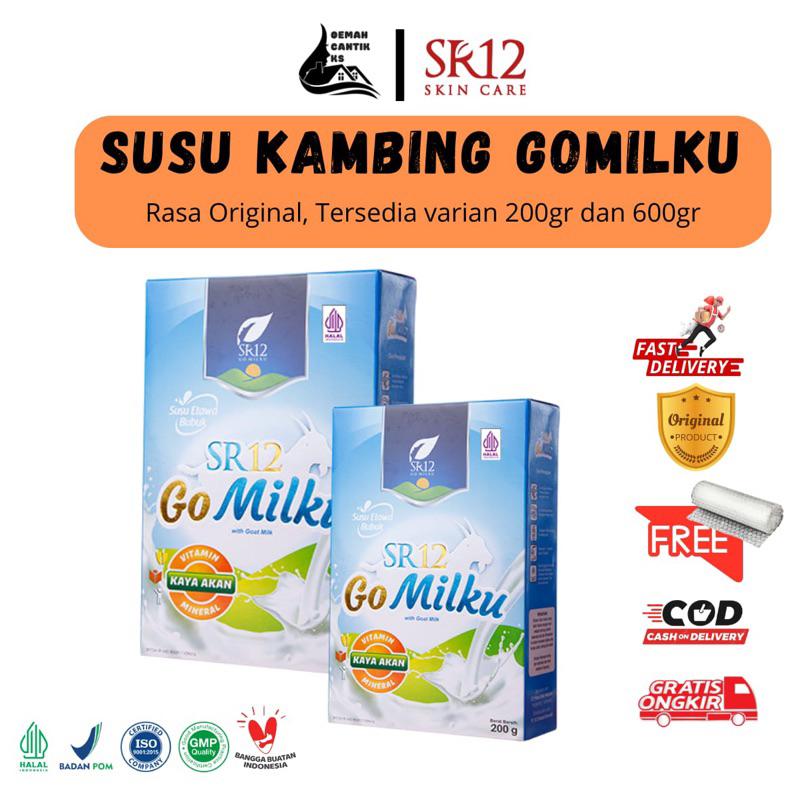 

Susu Kambing Etawa Bubuk GOMILK SR12 Tidak Bau Amis BPOM Menambah Berat Badan Sehat dan Bernutrisi