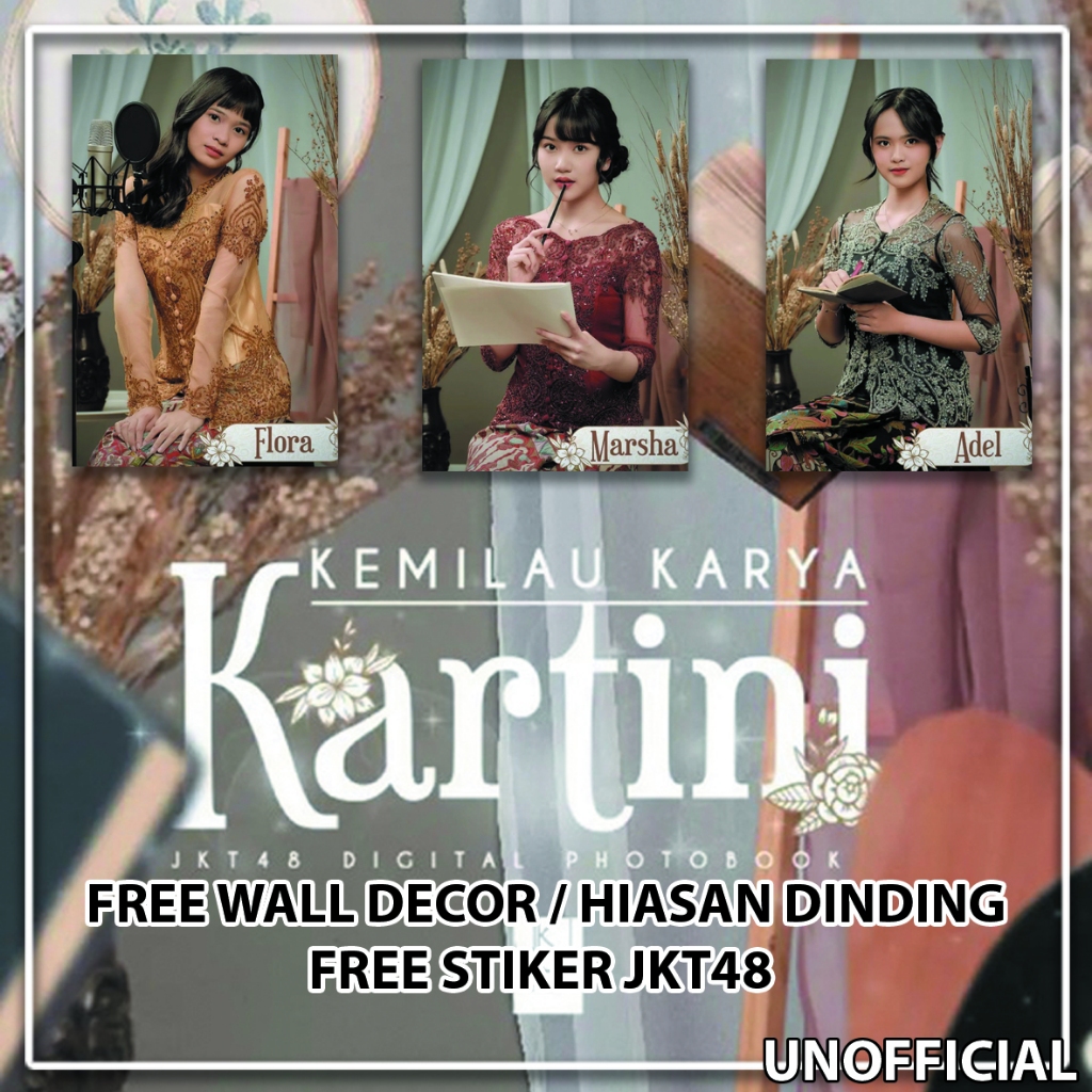 Photocard JKT48 Unofficial 50 Pcs edisi KARTINI