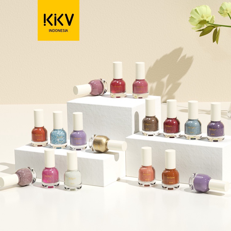 KKV-Styqueen Water-based Nail Polish/Rippeable Pewarna kutek kuku/cat kuku /perawatan kuku