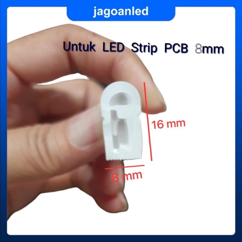 Selang LED alis pcb 8mm selongsong karet silicone tube pelindung LED strip 8x16mm
