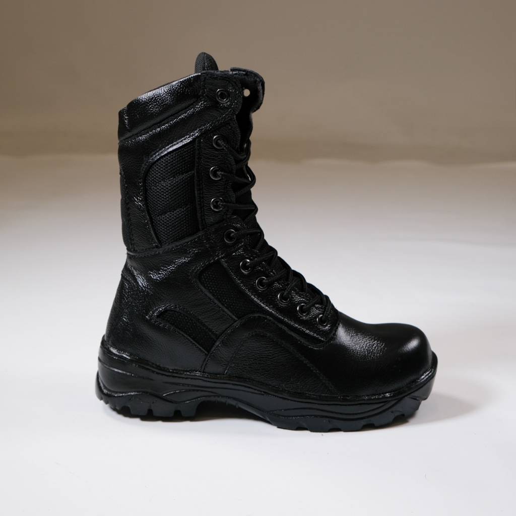 SEPATU KULIT PDL ARMY HITAM