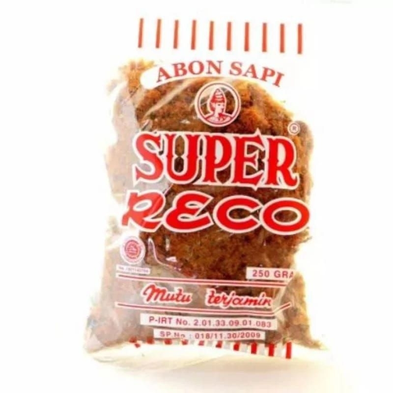

Abon Sapi Asli Cap Super Reco 250gram Manis