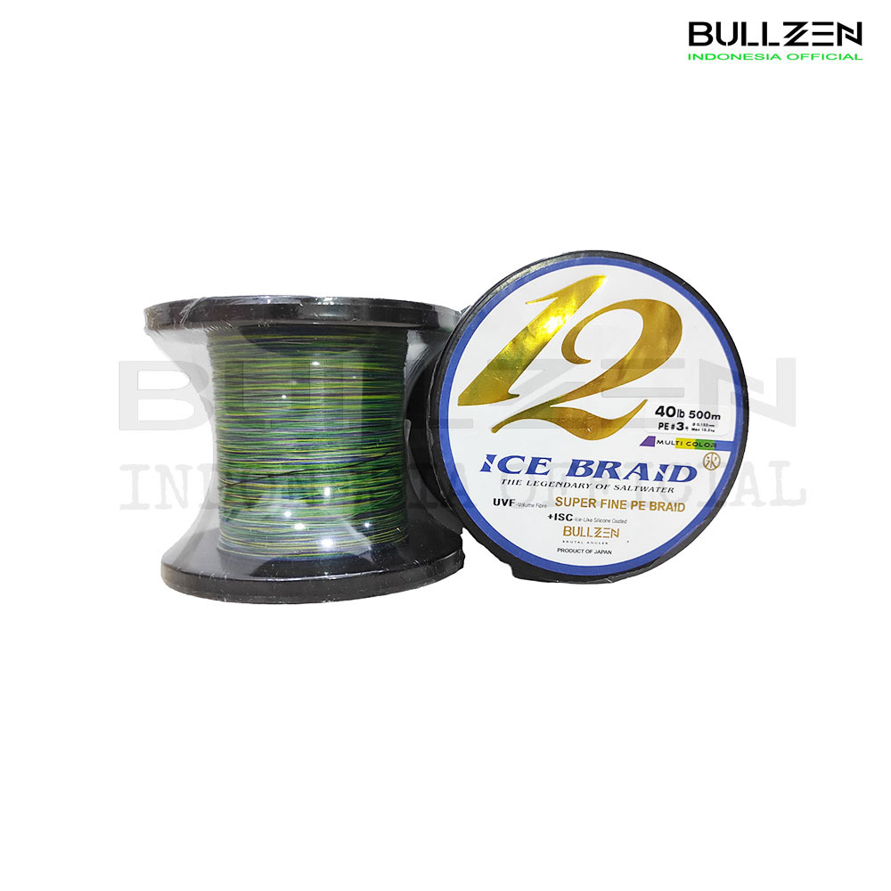 PE X12 Ice Braid BULLZEN MULTI COLOR 500m