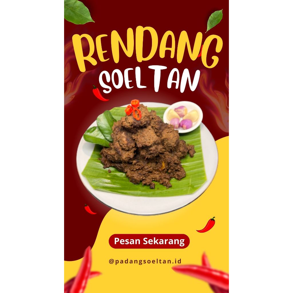 

Rendang Padang Soeltan 1000gr | Kualitas Terbaik | Daging dan Bumbu Rempah Pilihan