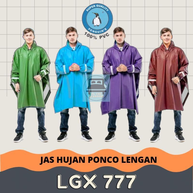 jas hujan ponco lengan lgx 777 pinguin