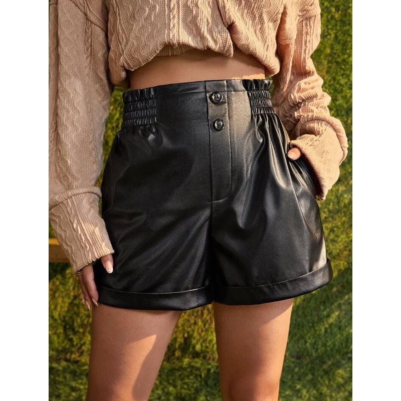 Celana Kulit mini wanita by Fashion Leather