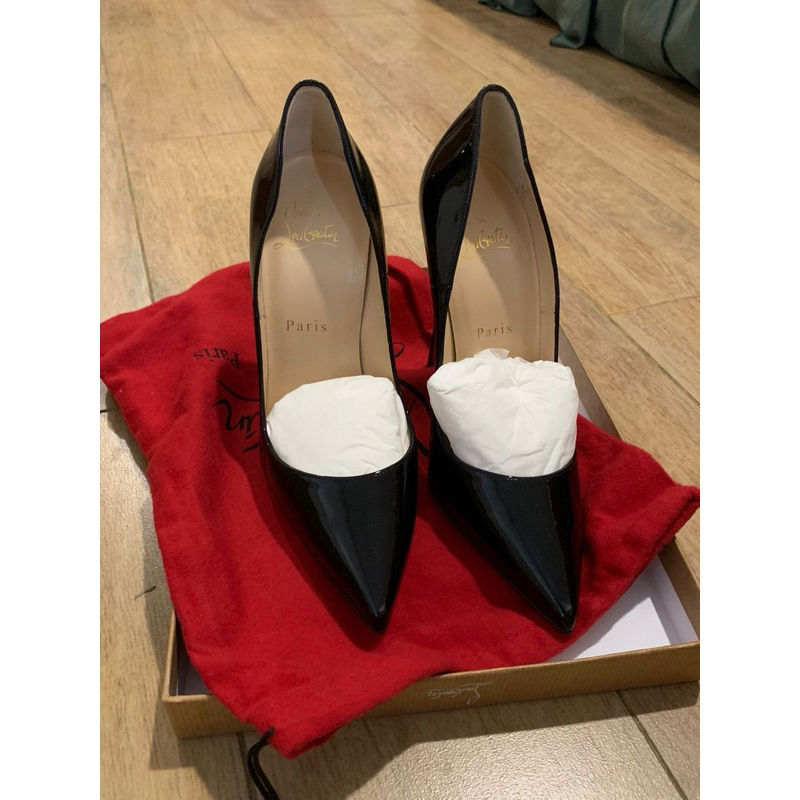 Christian Louboutin So Kate Black Patent Leather size 7 / 37 / insole 24cm