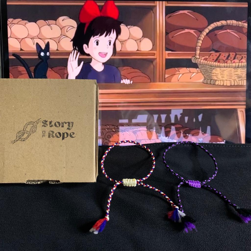 Gelang Tali Kiki dan Jiji /Gelang Friendship  Kiki dan Jiji/Friendsip Bracelet  Kiki dan Jiji/ Gelan