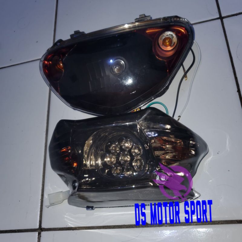 PAKET MURAH MIO SPORTY REFLEKTOR LAMPU DEPAN MIO SPORTY COSTUM PLUS STOPLAMP LAMPU STOP LED MIO SPOR