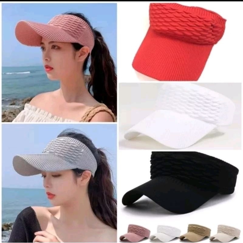 PRELOVED TOPI SENAM TOPI RAJUT TOPI GOLF TOPI OLAHRAGA WANITA