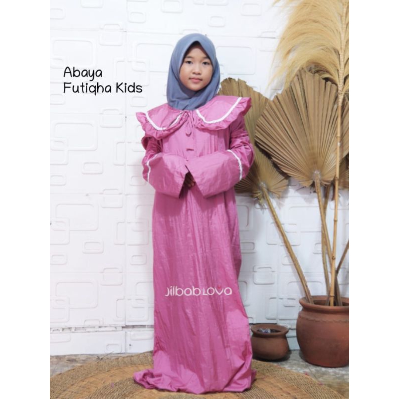 Mukenah Mukena Abaya Tanpa Tutup Kepala Bahan Parasit Parasut Anak Futiqha jokam gading354