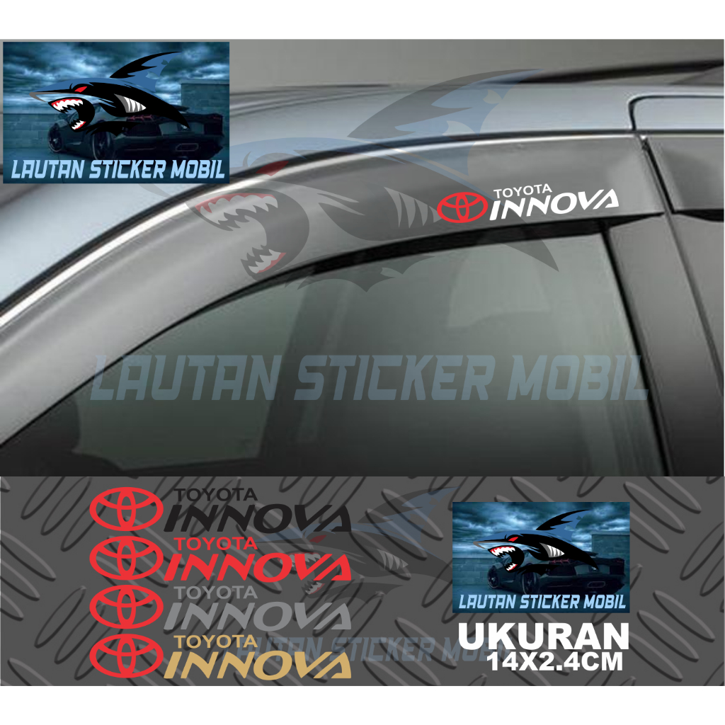 stiker talang air mobil innova cutting sticker talang air mobil toyota innova