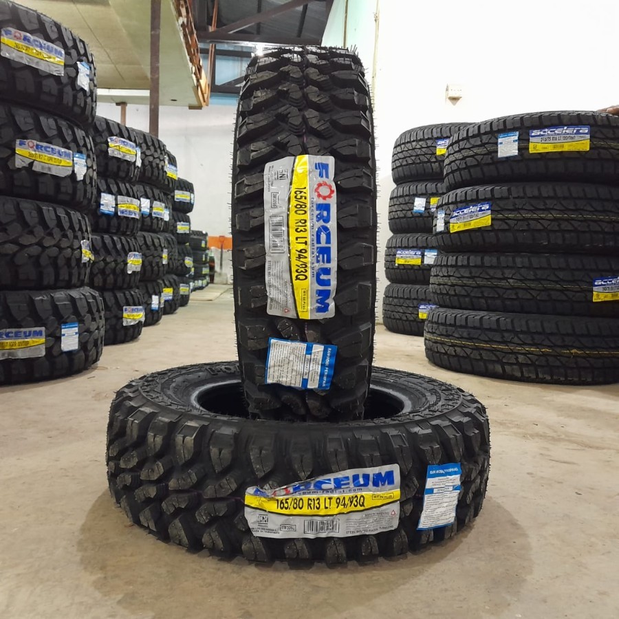 BAN MOBIL MUATAN RING 13 TAPAK KASAR MERK FORCEUM M/T 165/80 R13 BUAT L300, CARRY, COLT, GRANDMAX