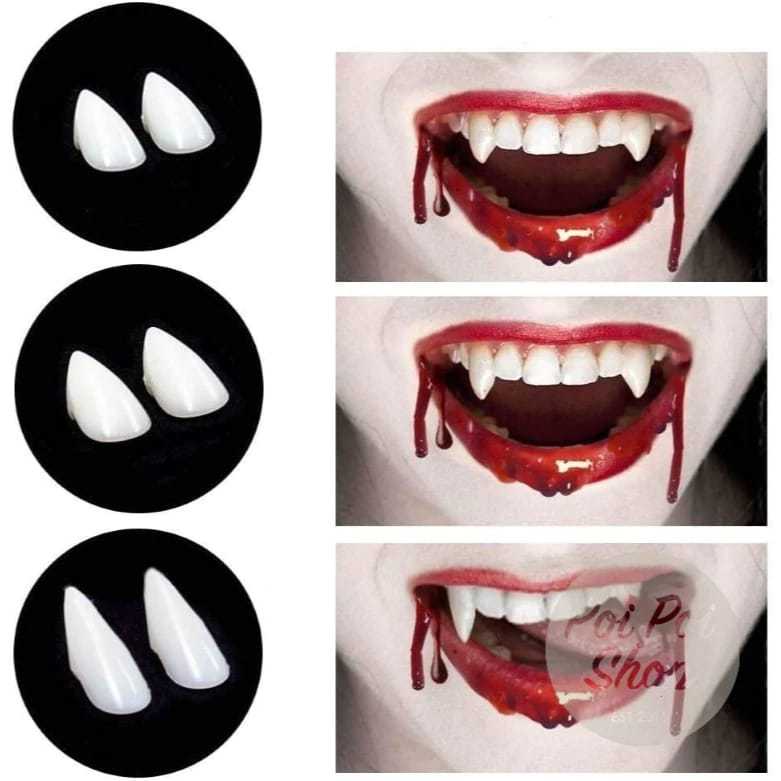 Gigi taring gigi palsu gingsul gigi hallowen