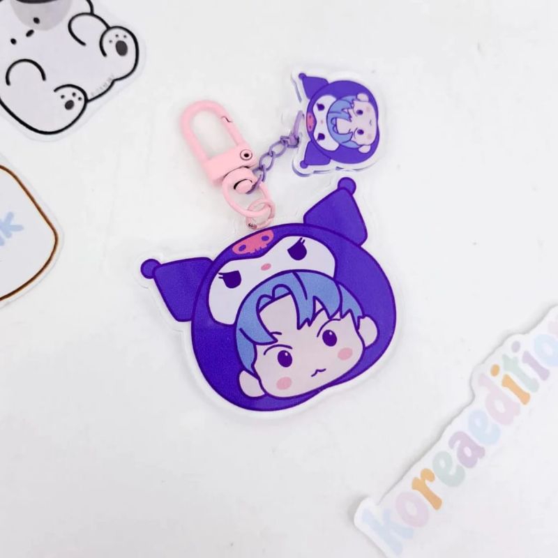 KA GANTUNGAN KUNCI NCT 127 X SANRIO 2 SISI KEYCHAIN