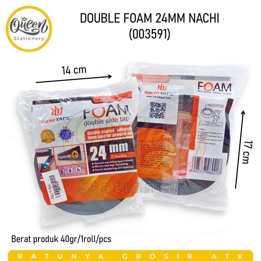 

1 PCS DOUBLE FOAM 24MM NACHI / DOUBLE TAPE / ISOLASI BOLAK-BALIK (003591)